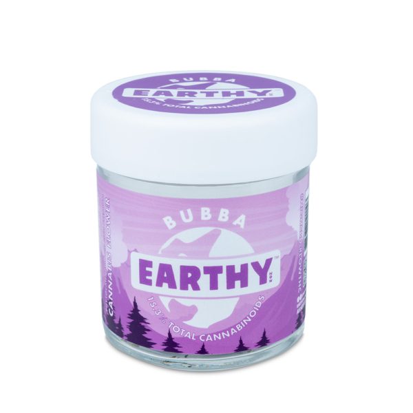 Potent Earthy Now Bubba High-CBD, Low-THC Cannabis Flower 3.5 gram Jar