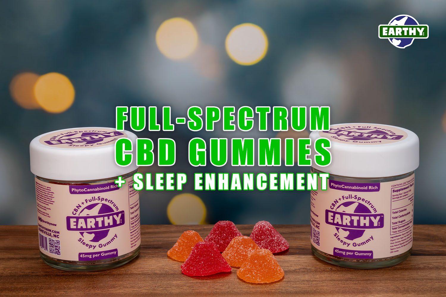 Full-Spectrum CBD Gummies and Sleep Enhancement | Earthy Now