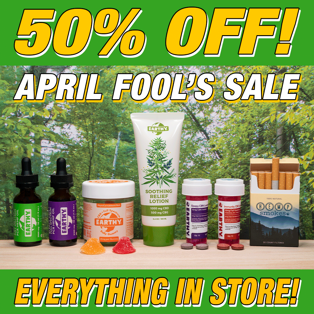 Earthy Now - April Fool's Sale - 50% Off Everything