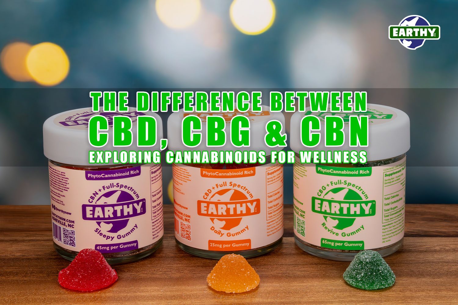 The Difference Between CBD, CBG, and CBN: Exploring Cannabinoids for Wellness | Earthy Now